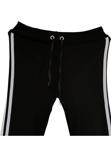 Kadın Slim Feet Dar Kalıp Cepsiz Lastikli Kordon Bağlamalı Yanı Şeritli Eşofman Altı modelleri