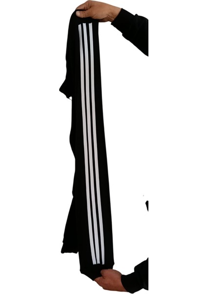 Kadın Slim Feet Dar Kalıp Cepsiz Lastikli Kordon Bağlamalı Yanı Şeritli Eşofman Altı