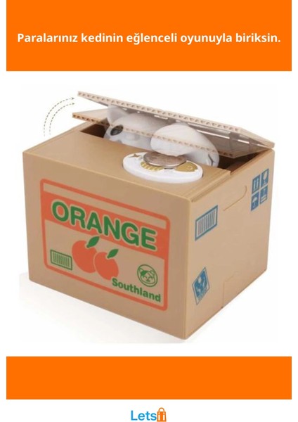 Hareketli Para Çalan Kedi Kumbara Eğlenceli Tasarruf Arkadaşınız fiyatları