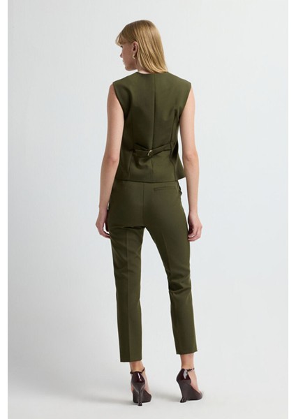 V Yaka Yelek Haki 17945718000 indirimleri