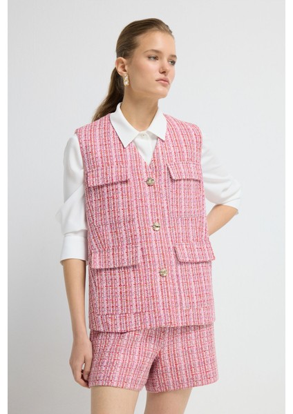 Düğmeli Yelek Pudra 17945747000 fırsatları