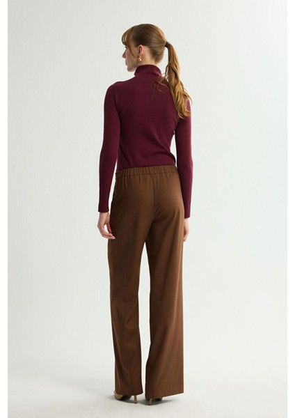 Geniş Paça Pantolon Kahve 153L9666000