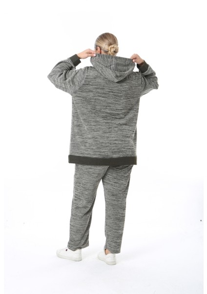 Kadın Büyük Beden Selanik Kumaş Haki Alt Üst Takım fiyatları