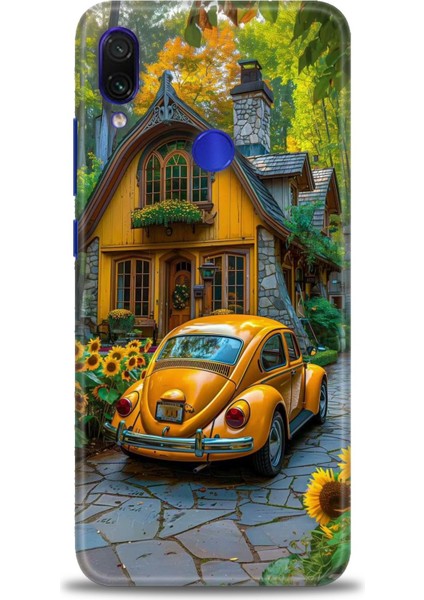 Xiaomi Redmi Note 7 Hd Baskılı Kılıf + 9h Nano Tam Kaplayan Ekran Koruyucu 110