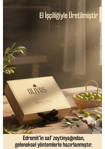 Legendary Touch Doğal Zeytinyağlı Sabun Seti (Mandalina & Keçi Sütü) | Şık Kutu, Özel Hediye Seçeneği indirimleri