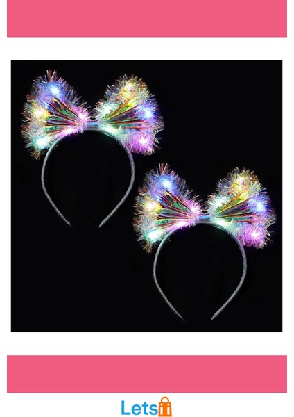 Fiyonk Gece Tacı Fiber Işıklı Ledli Parti Aksesuarı modelleri