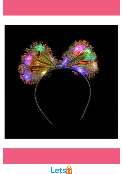 Fiyonk Gece Tacı Fiber Işıklı Ledli Parti Aksesuarı indirimleri