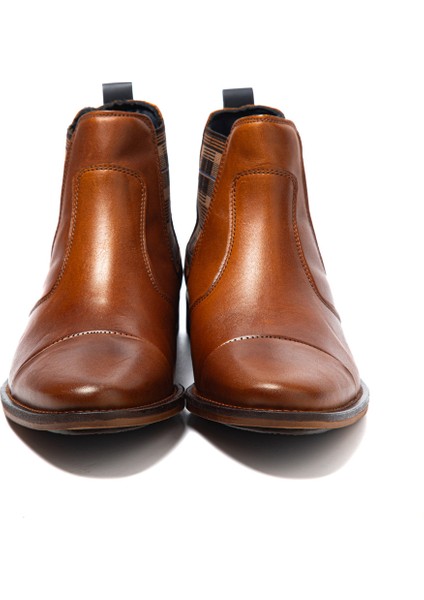 Erkek Bot 1158 001 Wk-John May Orkut Suede Cognac