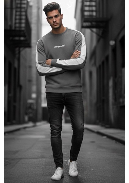 Comsumc Üç Iplik Şardonlu Bisiklet Yaka Erkek Sweatshirt fiyatları