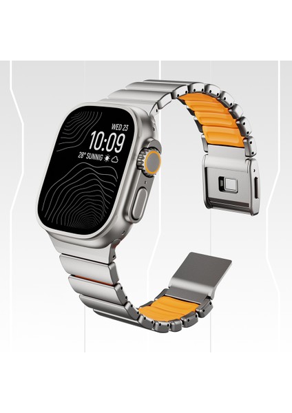 Apple Watch Ultra 49MM Silktanium 149 Titanyum Silikon Kordon modelleri
