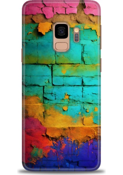 Samsung Galaxy S9 Hd Baskılı Kılıf + 9h Nano Tam Kaplayan Ekran Koruyucu 437