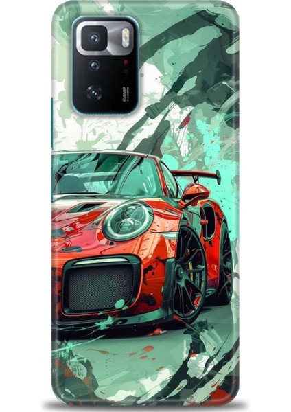 Xiaomi Poco X3 Gt Kılıf Hd Baskılı Kılıf + 9h Nano Tam Kaplayan Ekran Koruyucu 109