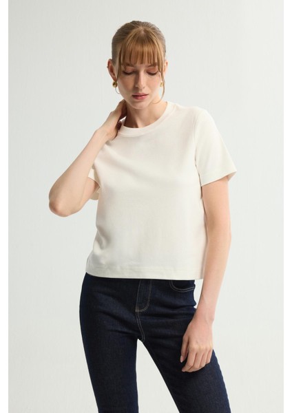 Kısa Kollu Tişört Kemik 175L9681000 fırsatları