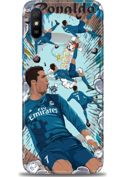 Xiaomi Redmi 9A Hd Baskılı Kılıf + 9h Nano Tam Kaplayan Ekran Koruyucu 1