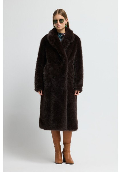 Uzun Kürk Kaban Kahve 13645487000 fiyatları