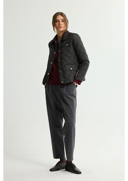 Kapitone Cepli Kısa Mont Siyah 152L9396000 indirimleri