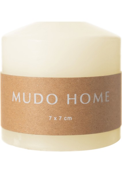 Sütun Mum Krem 7X7CM modelleri