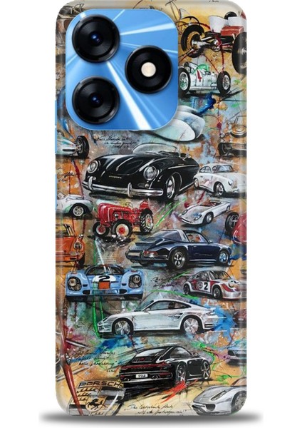 Tecno Spark 10 4g Kılıf Hd Baskılı Kılıf + 9h Nano Tam Kaplayan Ekran Koruyucu 483