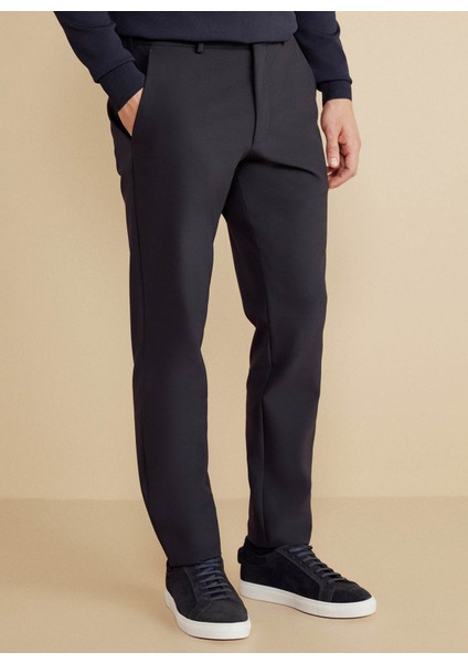 Normal Bel Düz Paça Standart Lacivert Erkek Pantolon BBFW25MPT008 indirimleri