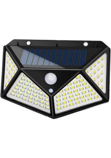 Solar Duvar Aplik 50W Sensörlü Bahçe Aydınlatması 550 Lümen Güneş Enerjili