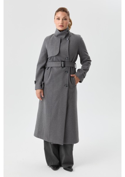 Kışlık Kaşe Kadın Kaban Spor Genç Model 57030