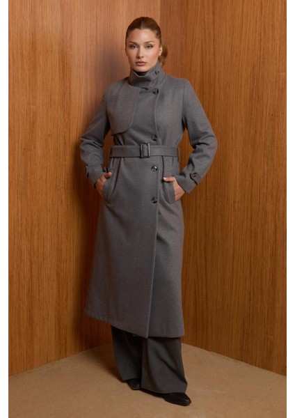 Kışlık Kaşe Kadın Kaban Spor Genç Model 57030