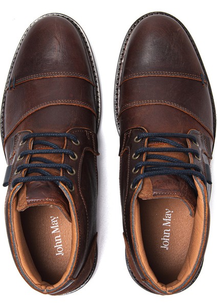 Erkek Bot 10522 021 Wk-John May Orkut Suede Cognac