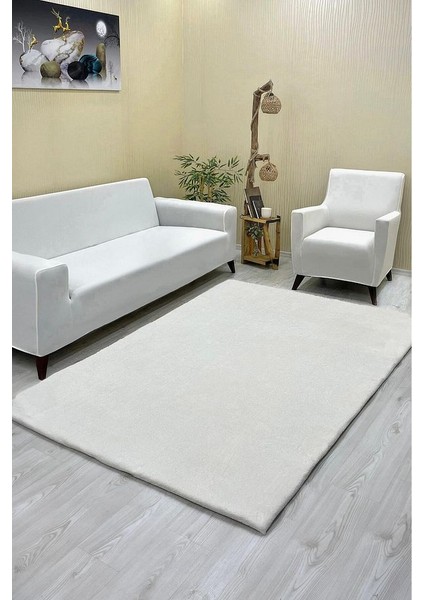 Düz Model Welsoft Halı Örtüsü Krem Renk - 200 x 300