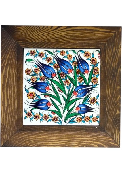 Ahşap Çerçeveli Dekoratif Seramik Tablo. SRMK-2024114