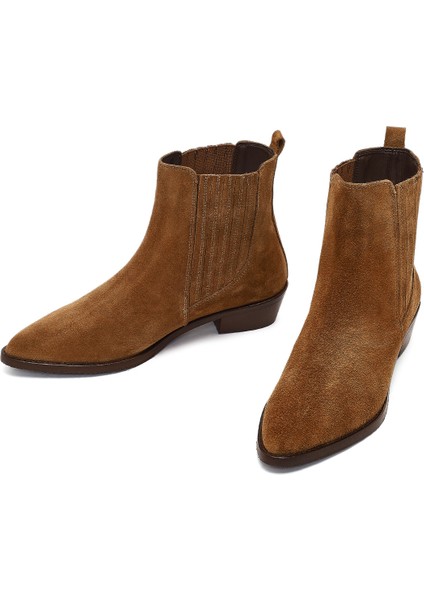 Kadın Vizon Süet Deri Chelsea Bot 25WFD163610 modelleri