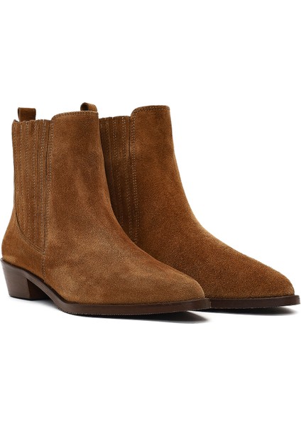 Kadın Vizon Süet Deri Chelsea Bot 25WFD163610 fırsatları