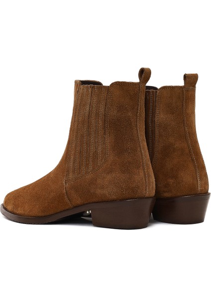 Kadın Vizon Süet Deri Chelsea Bot 25WFD163610