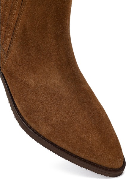 Kadın Vizon Süet Deri Chelsea Bot 25WFD163610