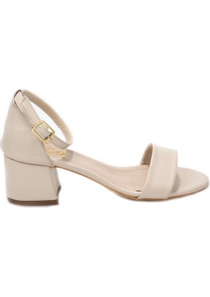 Hco 03240 5 cm Topuklu Tek Bant Kadın Sandalet Ayakkabı