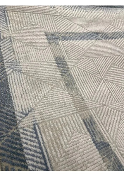 Nüans 1047 Mavi Çerçeveli Akrilik Modern Yumuşak Dokuma Salon Mutfak Yolluk Oturma Odası modelleri