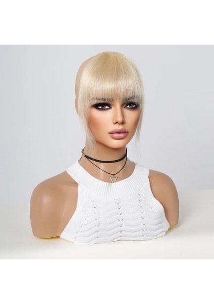 Yoğun Gerçek Saç Perçem / Beyaz Platin fiyatları