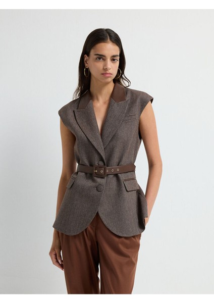 Uzun Yelek Kahve 17945633000