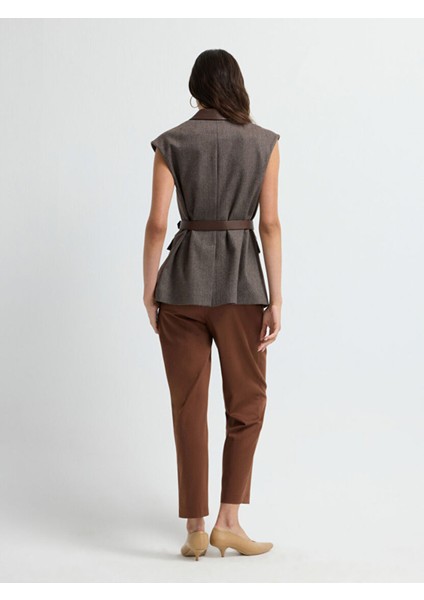 Uzun Yelek Kahve 17945633000 indirimleri