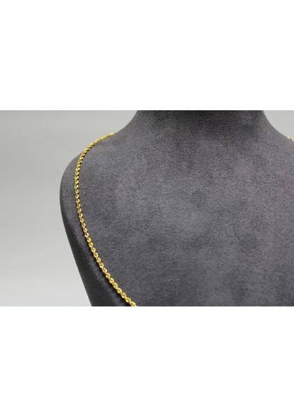 14 Ayar Altın Halat Modeli Zincir Kolye 3.26 gr modelleri