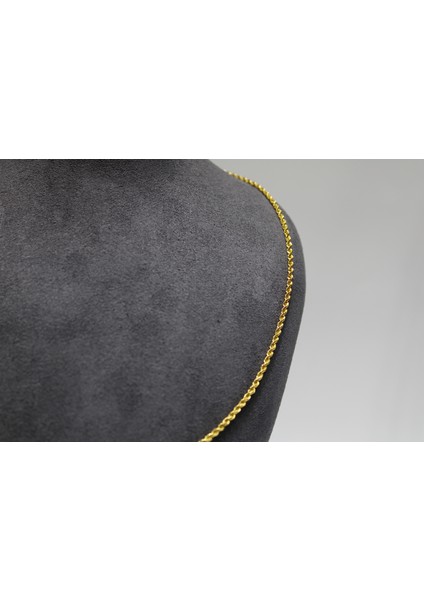 14 Ayar Altın Halat Modeli Zincir Kolye 3.26 gr fırsatları