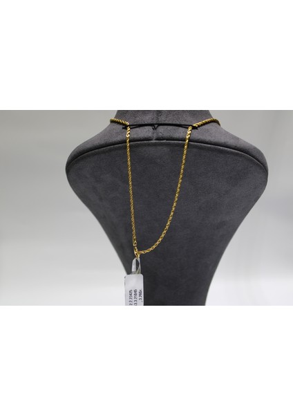 14 Ayar Altın Halat Modeli Zincir Kolye 3.26 gr