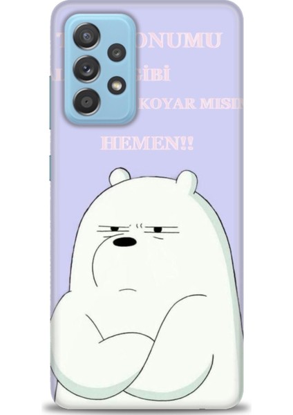 Samsung Galaxy A72 Hd Baskılı Kılıf + 9h Nano Tam Kaplayan Ekran Koruyucu 159