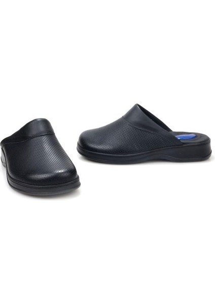 PS-33730 Ortopedik Hastane Önü Kapalı Sabo Erkek Deri Terlik modelleri