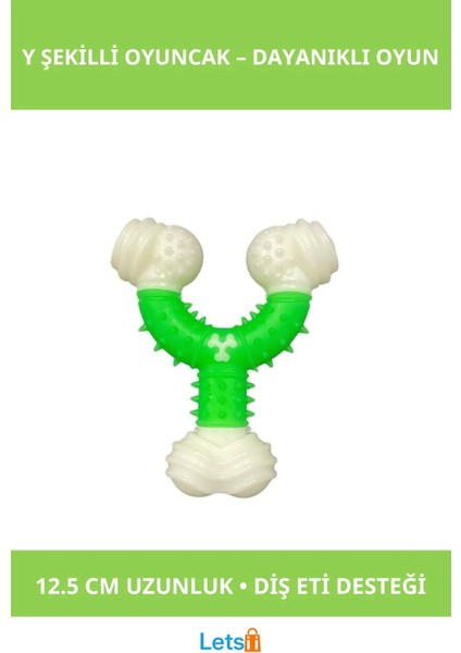 Dayanıklı Toksik Olmayan Y Şekilli Köpek Oyuncağı 12.5 cm