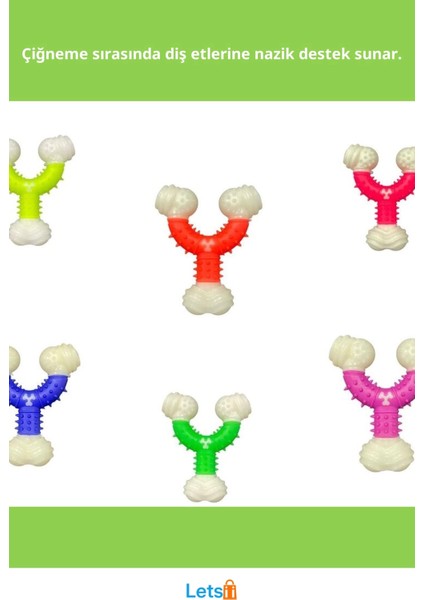 Dayanıklı Toksik Olmayan Y Şekilli Köpek Oyuncağı 12.5 cm fiyatları