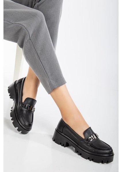 Papuçccity Fendii 02996 Kadın Günlük Loafer Ayakkabı