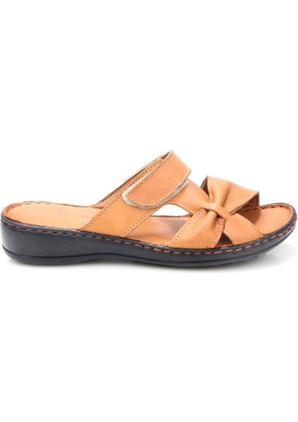 Ldr 03350 Kadın Ortopedik Kadın Deri Terlik