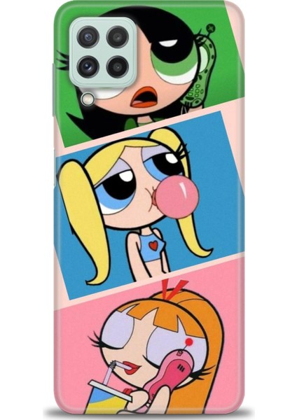 Samsung Galaxy M22 Hd Baskılı Kılıf + 9h Nano Tam Kaplayan Ekran Koruyucu 125