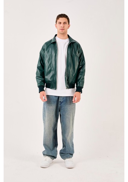 X-2015 Etek Kol Ribanalı Astarlı Deri Mont