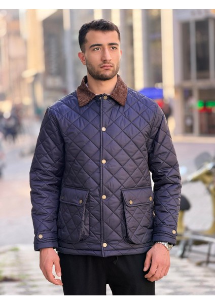 X-2033 Yaka Garni Detaylı Astarlı Kapitone Mont modelleri